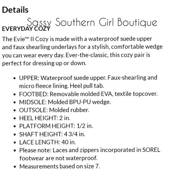 🆕⭐SOREL Evie II Taupe suede and Sherpa booties - Picture 15 of 16